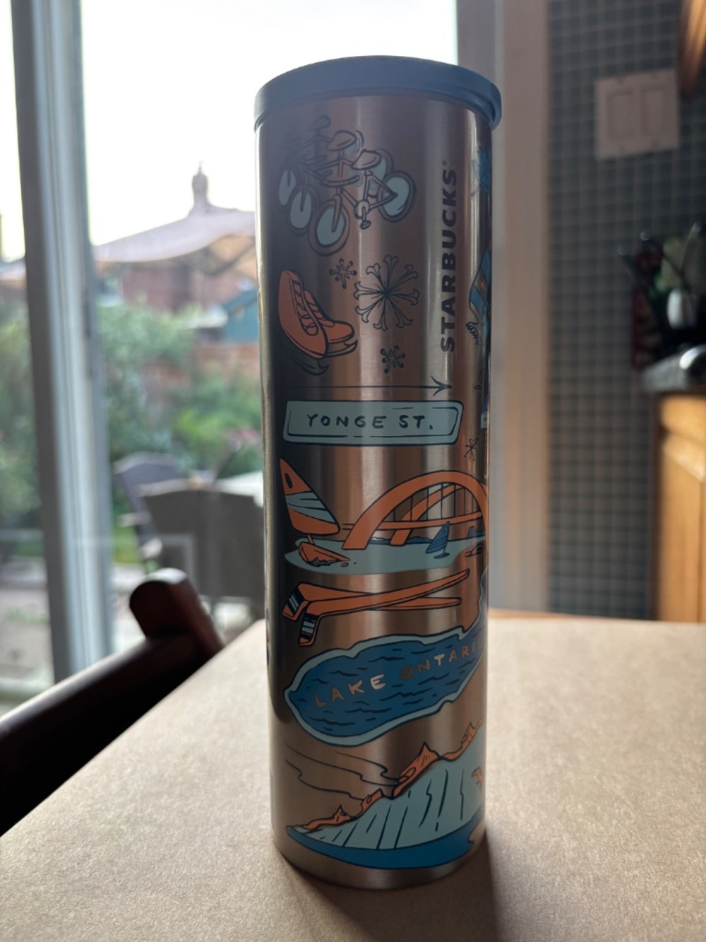 Starbucks Toronto "Been There Series" Stainless Steel Slim Tumbler 16oz - Picture 2 of 8